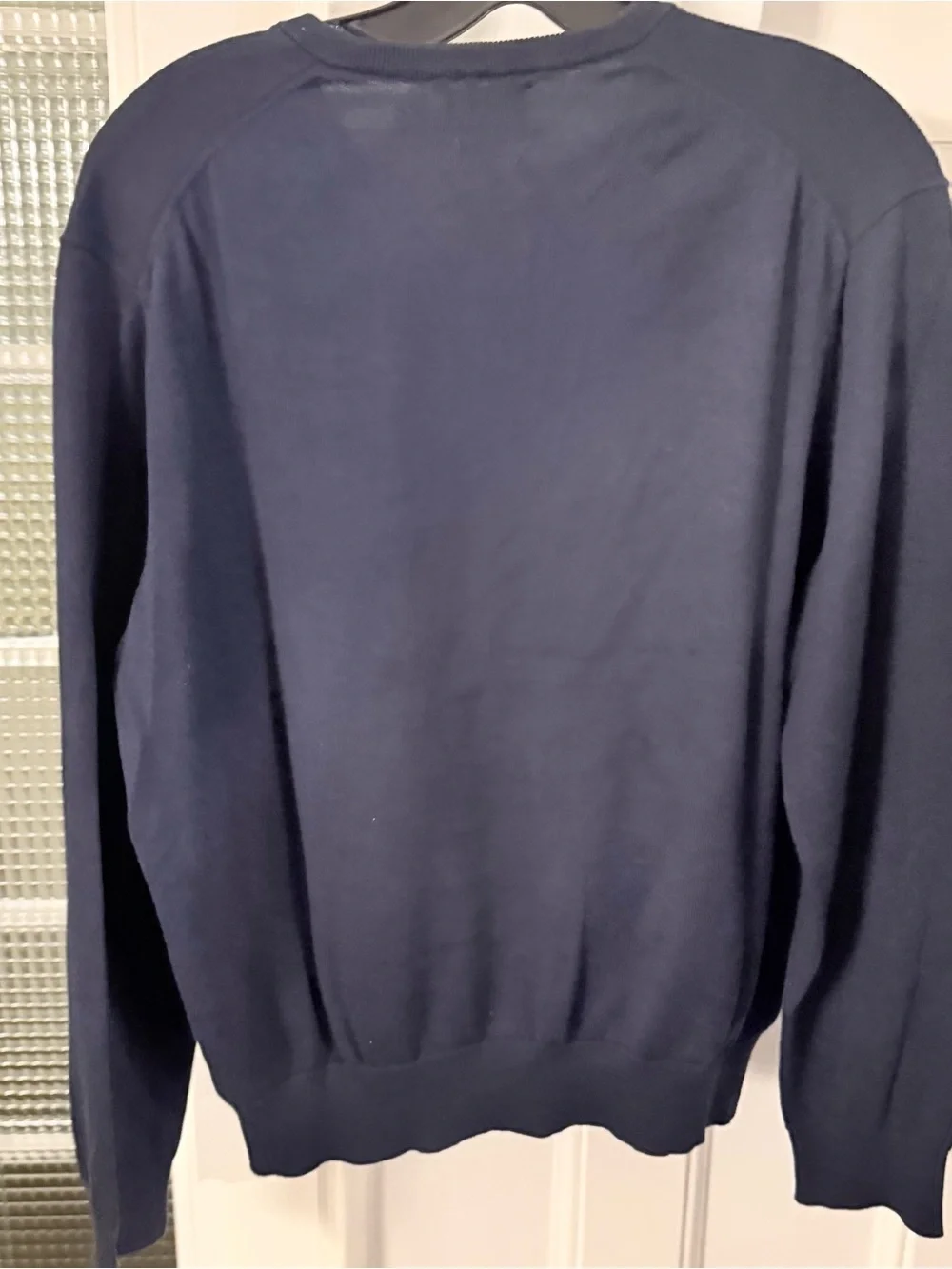 Polo Ralph Lauren Men’s Cotton V-Neck Sweater Navy Blue Sz M NWT